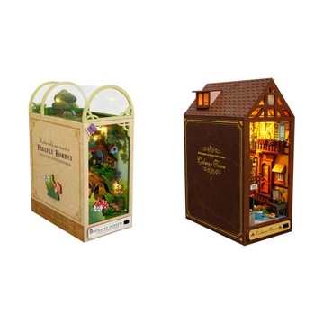 DIY 3D деревянный дом комплект книжная полка декор для книг