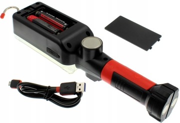 Светодиодная лампа COB 18650 для мастерской, беспроводная, перезаряжаемая