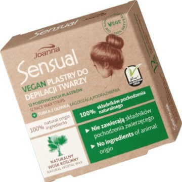 JOANNA SENSUAL DEPILATOR PLASTRY DO TWARZY VEGAN