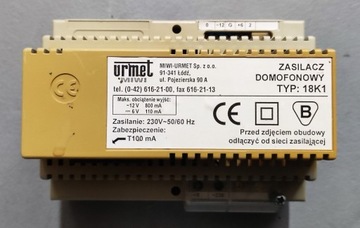 Zasilacz do domofonu analogowego 4+n URMET 18K1