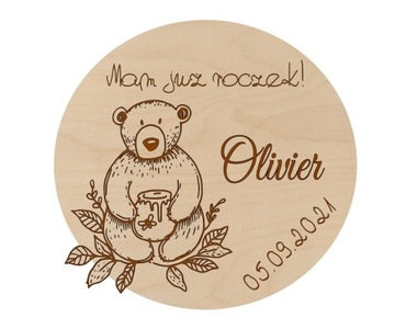 PODZIĘKOWANIE ROCZEK MAGNES ZWIERZĘTA LEŚNE GIFT