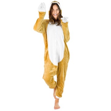 KOSTIUM ONESIE CIEPŁA PIŻAMA KIGURUMI DRES STRÓJ PRZEBRANIE LENIWIEC S