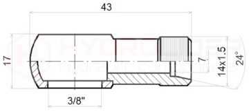 ГИДРАВЛИЧЕСКИЙ КОННЕКТОР NYPEL M14x1.5 EYE FI 3/8
