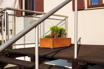 Горшок для цветов Corten ESTRECHO 30 металлический 180x60x150