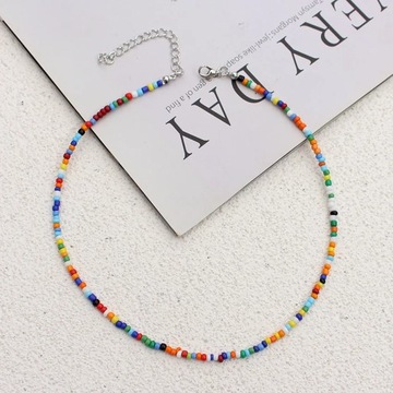 Simple Seed Beads Strand Choker Fashion Korean Collar Charm Colorful