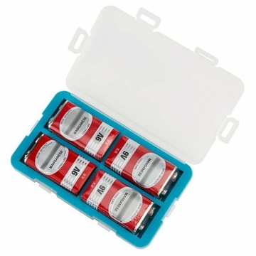 Кейс Кейс Крышка Коробка Кейс Кейс АККУМУЛЯТОР Кейс 4 батарейки 9 В