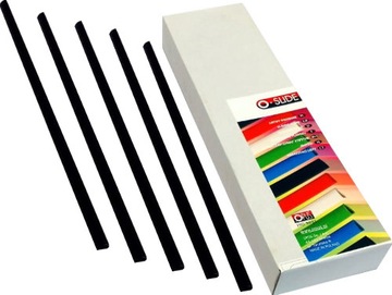 Listwy wsuwane Opus 3mm do 10 kartek - Czarne