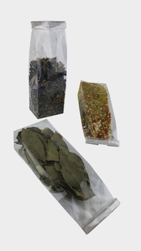 ЦЕЛЛОФАНОВЫЙ ПАКЕТ С ДНОМ + ЗАЖИМЫ 50 шт 20х7х4см