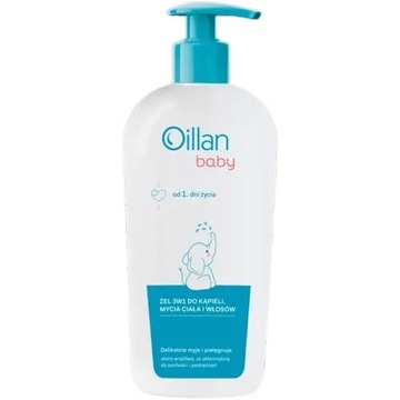 OILLAN Baby Żel 3w1 do kąpieli, mycia ciała i włosów 750 ml