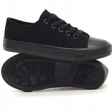 TRAMPKI TENISÓWKI BUTY SPORTOWE DZIECIĘCE CZARNE