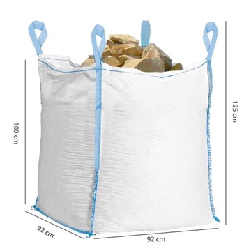 СУМКА-КОНТЕЙНЕР BIGBAG 92x92x100см НОВЫЙ БИГ-БЭГ 1000кг ЩЕБЕНЬ КАМЕННЫЙ ЗЛАК