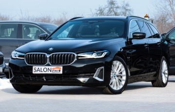 BMW Seria 5 G30-G31 Touring Plug-In 2.0 530e 292KM 2022 BMW 530e 292ps Luxury HUD Lasery 360° ACC 4xKlima Skóra HiFi Blis Keyles 18, zdjęcie 1