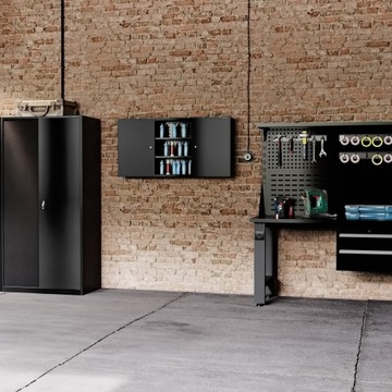 JAN NOWAK Szafa Metalowa Narzędziowa Warsztatowa SZYMON All Black Czarna