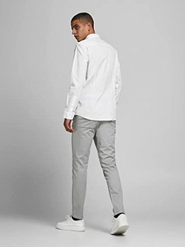 JACK & JONES Biała męska koszula elegancka L