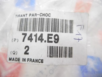 DRŽÁK NÁRAZNÍKU PŘEDNÍ PEUGEOT 406 MK1 MK2 OE 7414.E9