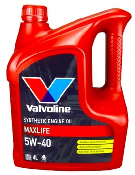 OLEJ VALVOLINE MAXLIFE SYNTHETIC 5W40 4L