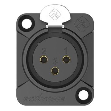 РАЗЪЕМ XLR 3-КОНТАКТНЫЙ РАЗЪЕМ ПАНЕЛИ В СБОРЕ ROXTONE RX3FD-BG