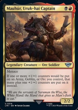 MTG LTR #214 Mauhúr, Uruk-hai Captain Foil
