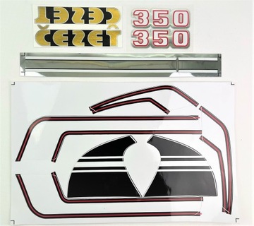 Naklejki nalepki CZ 350 472 Typ 1 100% kopia kpl