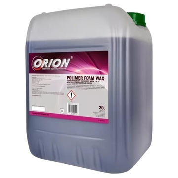 ORION Polimer Foam Wax 20L Polimerowy Wosk Samochodowy do Myjni Pianownicy