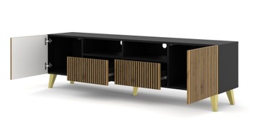 Ravenna F 200 2D2S черный ремесленный шкаф под телевизор FPCZ