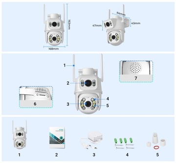 ВНЕШНЯЯ КАМЕРА С ПЕРЕКЛЮЧЕНИЕМ WIFI, ДВОЙНОЙ ОБЪЕКТИВ XTRA, ПРИЛОЖЕНИЕ FULL HD, PL