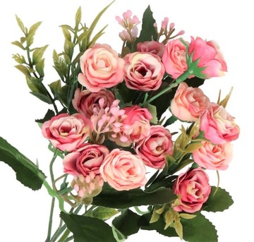 SZTUCZNE KWIATY ROŚLINY RÓŻA RÓŻE BUKIET RÓŻ GAŁĄZKI