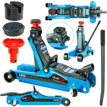 PODNOŚNIK SAMOCHODOWY ŻABA HYDRAULICZNY LEWAREK NISKOPROFILOWY 2500KG STIX