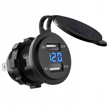 ЗАРЯДНОЕ УСТРОЙСТВО 2x USB 5V 2.1A АВТОМОБИЛЬНАЯ РОЗЕТКА