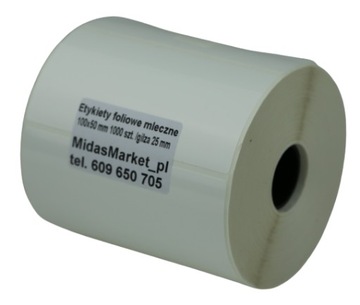 ETYKIETY WODOODPORNE FOLIOWE 100x50 MidasMarket_pl