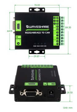 RS232/485/422 — преобразователь с множественной защитой CAN Modbus RTU