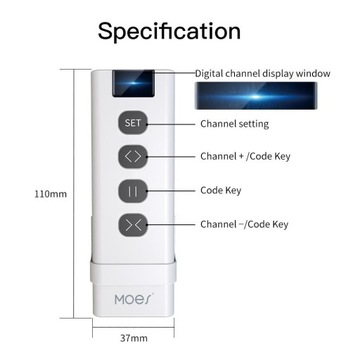 9XZIGBEE TUYA Moduł Przełącznika Do Kurtyn+Pilot