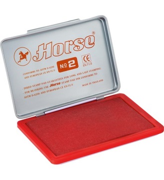 Poduszka do stempli Horse nr2 110x70mm, Czerwona