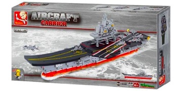 Кирпичи USS ENTERPRISE Авианосец MEGA BIG Ship Military 1058 шт. + LEGO ОРУЖИЕ