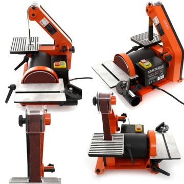 НАСТОЛЬНО-ЛЕНТОЧНАЯ ШЛИФОВАЛЬНАЯ СТАНКА ПО ДЕРЕВО 550ВТ 2В1 ДИСКОВАЯ СТАЦИОНАРНАЯ