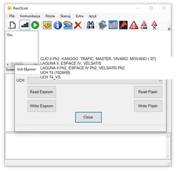Renolink Eeprom Flash UCH Crash Cleaner Renault