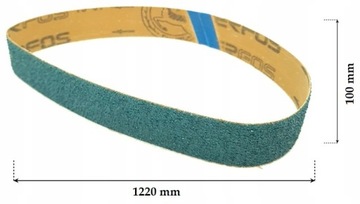 TAŚMA ŚCIERNA PAS BEZKOŃCOWY 100X1220 P60 CYRKON