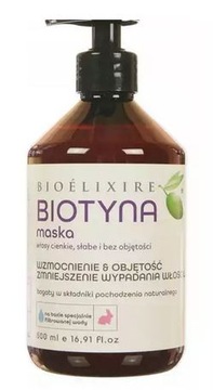Bioelixire Maska Biotyna włosy cienkie 500 ml