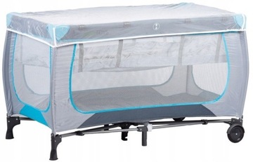 СКЛАДНАЯ ДОРОЖНАЯ кроватка, ВОСПРОИЗВЕДЕНИЕ С МОСКИТНОЙ СЕТКОЙ