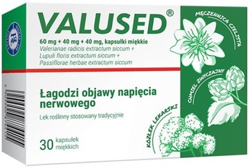 Valused lek na uspokojenie wyciszenie 30kapsułek