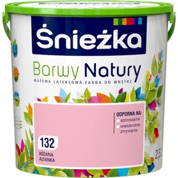 FARBA ŚNIEŻKA BARWY NATURY RÓŻANA ALTANKA 2,5L