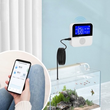 Умный датчик температуры и влажности Tuya Smarthome с Wi-Fi-зондом