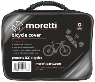 POKROWIEC ROWEROWY NA 2 ROWERY WODOODPORNY MORETTI