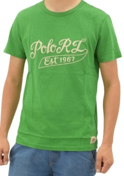 POLO RALPHLAUREN Koszulka męska zielona r M