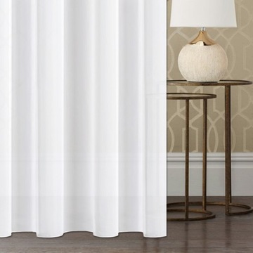 ШТОРА БЕЛАЯ, ГОТОВАЯ ВУАЛЬ С ЛЮСНЯМИ ДЛЯ СПАЛЬНИ 145х250 КЛАССИК ТОЛЩАЯ