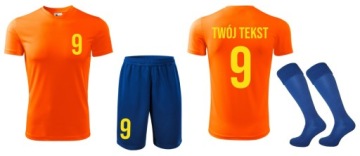 STRÓJ PIŁKARSKI Z WŁASNYM NADRUKIEM NAPISEM (L) KOMPLET SPORTOWY