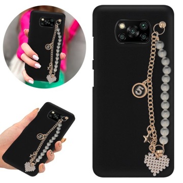 Etui Mat Blink do XIAOMI POCO X3 Case Perły Serce