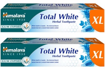 HIMALAYA TOTAL WHITE XL 2x100ml ZIOŁOWA PASTA DO ZĘBÓW WYBIELAJĄCA