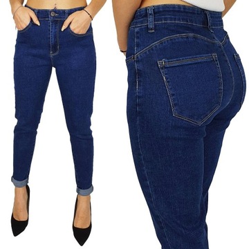 JEANSOWE -MODNE DAMSKIE - SPODNIE - RURKI - BLUE