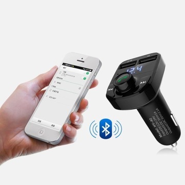 FM-ПЕРЕДАТЧИК BLUETOOTH, ЗАРЯДНОЕ УСТРОЙСТВО для MP3, SD, 2 порта USB
